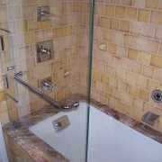 Kohler Tea for Two Bath Tub with Pinstripe Shower Trim