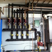 Lochinvar Knight Boiler with Mega Stor Indirect and Headers